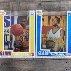 Funko Pop! SLAM Shaquille O'Neal and Tracy McGrady Figures